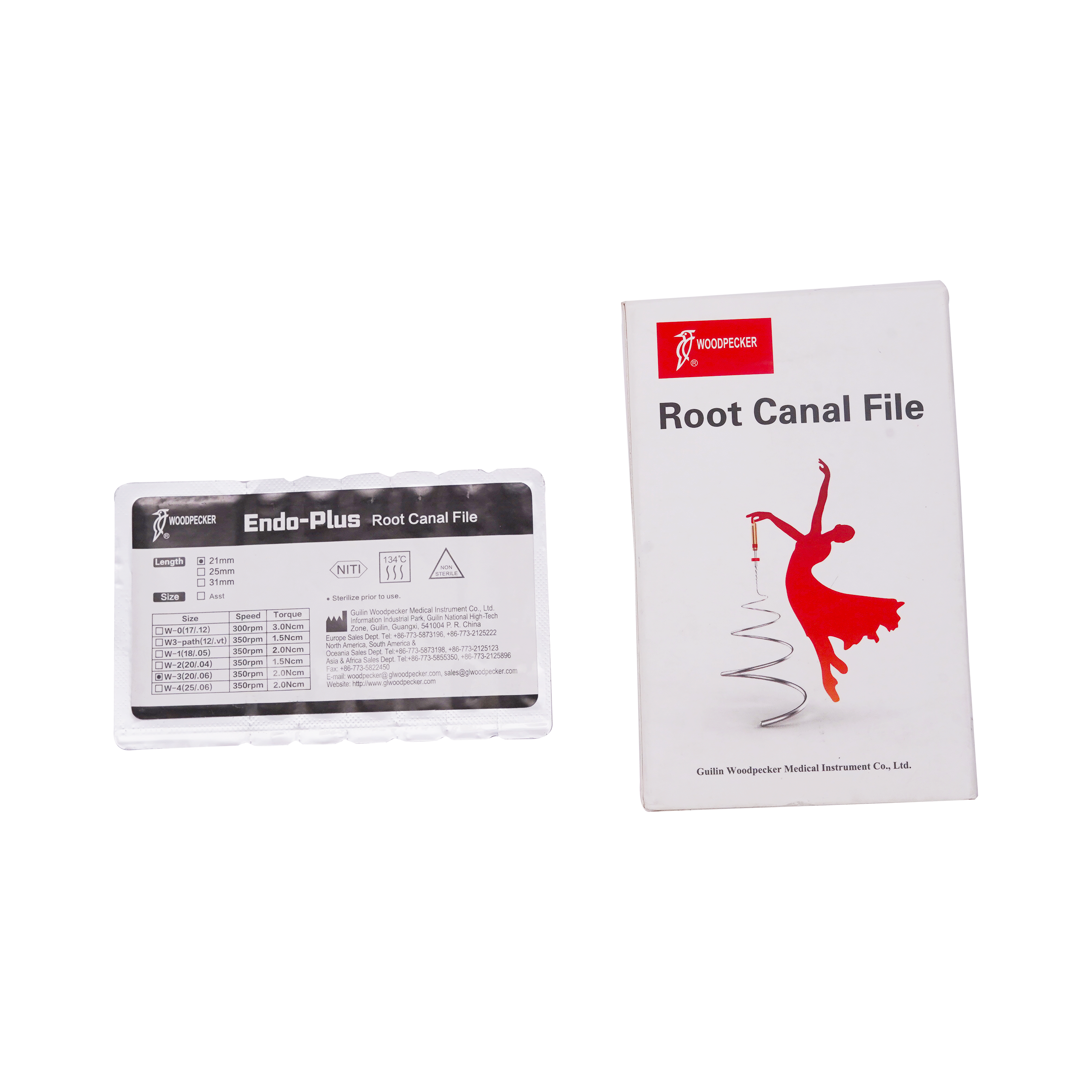 Woodpecker NITI Root Canal Endo File 21mm Rotary Endo File